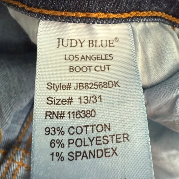 Judy Blue 13/31 Boot Cut Style #JB82568DK Frayed Hem - Picture 3 of 3